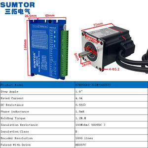 Motore Passo-Passo Ibrido Serie <span class=keywords><strong>NEMA</strong></span> 23 a Ciclo Chiuso con Albero da 8mm Disponibile con Encoder e Driver Set Motore Passo-Passo - Product Image 3