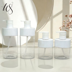 Flacons distributeurs ronds rechargeables avec pulvérisateur à pompe pour lotion corporelle et soins pour animaux (shampooing pour <span class=keywords><strong>chat</strong></span>/chien) 300 ml/500 ml, couleur personnalisée - Product Image 1