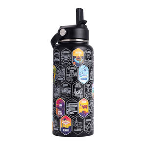 Botella de Agua Personalizada de Acero Inoxidable con Aislamiento al Vacío de Doble Pared, 32 oz, Tapa Antiderrames, Libre de BPA, con Indicador LED de Temperatura, Diseño de Parques Nacionales - Product Image 1