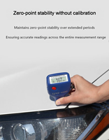Qnix4500 Jauge d'épaisseur de revêtement haute précision avec écran LCD haute précision et protection IP55