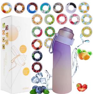 Nueva Botella de Agua con Fragancia a Frutas de Grado Alimenticio de 650 ml, 0% de Azúcar, con 7 Cápsulas de Sabor - Product Image 2