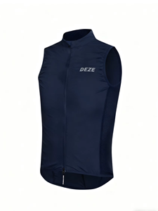 Chaleco de Ciclismo Personalizable sin Mangas, Cortavientos, Cuello Alto, Repelente al Agua, Ajuste Ceñido, Dobladillo Curvo - Product Image 3