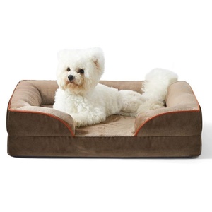 Sofá cama ortopédico de espuma para perros, sofá cama para mascotas con funda lavable extraíble, camas antideslizantes para perros - Product Image 2