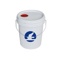 Cubo de Lavado de Plástico de 5 Galones (20 Litros) al por Mayor de Fábrica con Tapa Roscada, Material PP Duradero, Cubo para Detallado en Venta