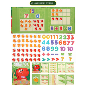 Trẻ em của Montessori trò chơi từ khủng long số học cuốn sách Toán Học bổ sung trừ phân hủy toán học đồ chơi đồ chơi giáo dục - Product Image 2