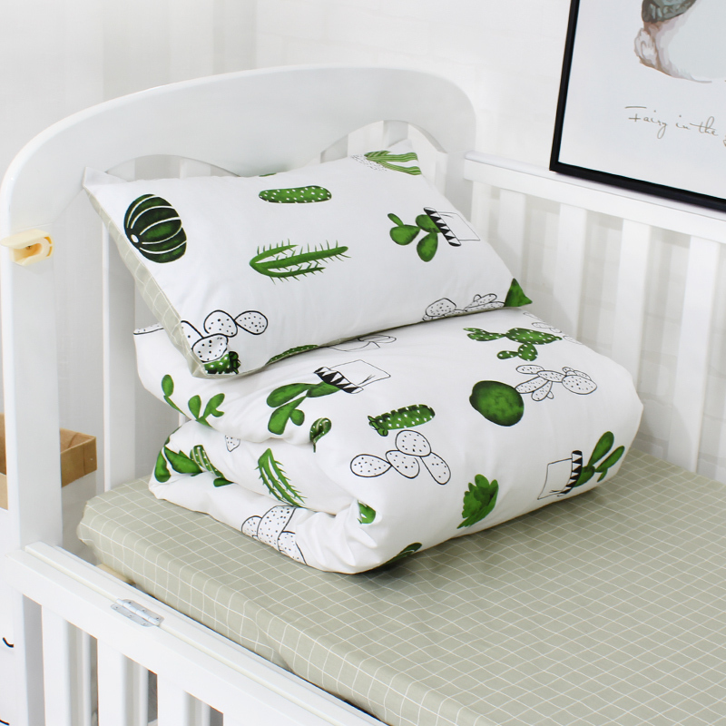 coton bébé garçon fille pépinière dormir drap de lit housse de couette lit bébé literie ensemble 3 pièces pour bébé