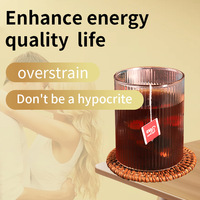 Thé Herbal Bio Énergisant pour Hommes au Ginseng et au Goji, Fait Main, Qualité Supérieure, Certifié ISO, 5g*30, pour la Fertilité Masculine