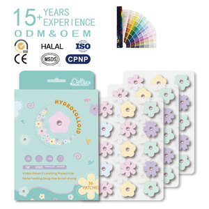 Neu 2025 Blumenförmiger Irisierender Pickelpflaster mit Diamant-Glitzer, Personalisierter Hydrokolloid Akne-Patch - Product Image 1