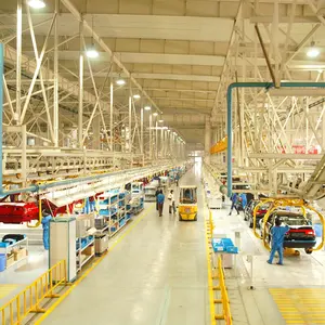 การขนส่งรถเข็นรถ Assembly Line Workshop ประกอบรถสายการผลิต