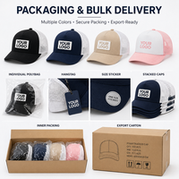 Casquette Trucker en Mousse Dobby à Logo Brodé 3D Personnalisé avec Dos en Maille, Noire et Blanche, Style Snapback pour Streetwear – Vente en Gros