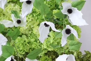 Customized Mall Events Arrangement Flower Backdrop 8ft X 8ft Green Globe <b>Hydrangea</b> <b>Artificial</b> Flower Wall Wending Decor - Product Image 6
