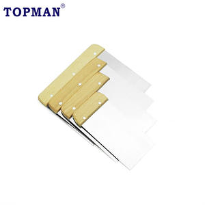 4pccs 50 millimetri 80 millimetri 100 millimetri 120 millimetri in acciaio inox manico in legno continental di riempimento raschietto - Product Image 2