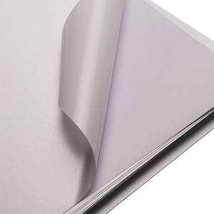 HH 027 Satin <strong>Fabric</strong> Sticker 100g Luxury Textured Self-Adhesive Paper White for Packaging <strong>Labels</strong> - Product Image 1