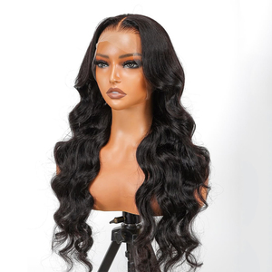 วิกผมแท้สีดำธรรมชาติแบบลอนคลื่น HD Lace Front Wig ผมนุ่มลอนเต็ม  พร้อมผมไลน์ที่ถอนมาแล้ว สำหรับการสั่งซื้อจำนวนมาก - Product Image 3