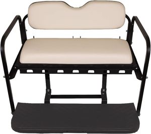 Kit de asiento trasero de carrito de golf a prueba de herrumbre de alta calidad con marco de acero para Club Car Precedent Tempo y carros de golf en adelante - Product Image 1