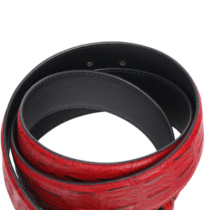 Cinturón de cuero con patrón de cocodrilo de alta calidad - Product Image 2