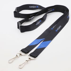 Custom Logo Polyester Lanyards Heat Transfer Safety Breakaway Swivel Hook ID Badge Holder Lanyards - Product Image 1