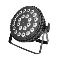Projecteurs PAR plats quadri-couleurs 10W à 18 LED, étanches IP65, en aluminium, pour éclairage de scène DMX transfrontalier, idéaux pour mariages et bars