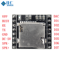 8900-TF Mini Module de lecteur MP3 avec U-Disk IO/Port série Carte TF Carte de décodage d'invite vocale Carte vocale MP3 pour haut-parleurs