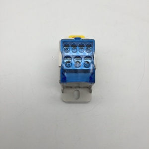 UKK80A de caja de distribución con cubierta de plástico, carril din, bloques de terminales de tornillo con cubierta de seguridad 1 vele alambre conector - Product Image 5