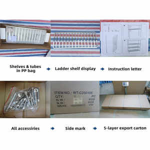 رفوف تخزين للمطبخ من الفولاذ المقاوم للصدأ أرفف تخزين وحدات رفوف متنقلة للسوبر ماركت - Product Image 6