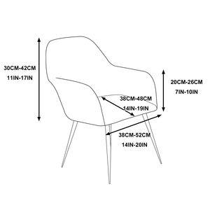 Velvet <strong>ArmChair</strong> <strong>Covers</strong> High Stretch Chair <strong>Covers</strong> <strong>for</strong> Living Room Luxury Thick Velvet Chair Slipcovers - Product Image 5