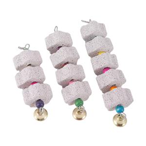 Juguete para masticar Mineral <span class=keywords><strong>de</strong></span> piedra para loro, jaula para pájaros, adorno <span class=keywords><strong>de</strong></span> juguete, piedra <span class=keywords><strong>de</strong></span> molienda, forma <span class=keywords><strong>de</strong></span> flor, mordedura para masticar, estilo colgante, suministros para mascotas - Product Image 4