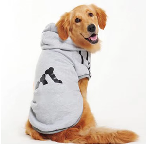 Sweat-shirt en polaire à capuche pour grand chien, vêtements pour animaux de compagnie avec imprimé d'os pour Golden Retriever, Husky et <span class=keywords><strong>Labrador</strong></span> - Product Image 3