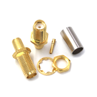 Connecteur coaxial RF SMA RPSMA de haute qualité, directement de l'usine, femelle, mâle, prise jack, 50 ohms