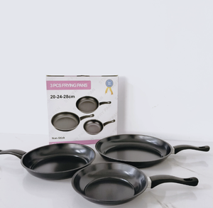 Al por mayor Juego de utensilios de cocina Sartén antiadherente negra Panci - Product Image 3