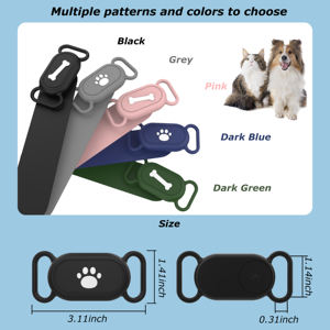 Veview casing airtag 2 tag cerdas tahan air pemegang silikon karton penjualan laris untuk kerah anjing <span class=keywords><strong>Samsung</strong></span> - Product Image 3