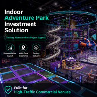 Équipement de parc sportif intérieur : Trampolines néon, Tour d'escalade, Piscine à balles, Arène FEC, Terrain de saut, Accompagnement de saut à amortissement CE ASTM EN1176