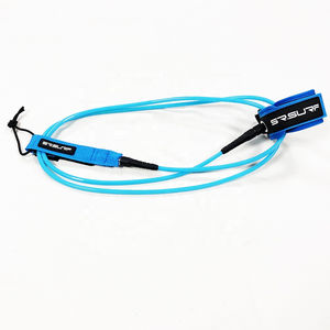 Premium Surf Leash Leg Rope with Custom logo on the Cuff and <strong>Rail</strong> <strong>Saver</strong> - Product Image 3