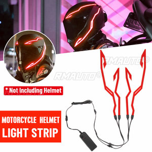 Kit de Modificación de Luz Fría para Casco de Motocicleta, Tira Luminosa Intermitente, Adhesivo Luminoso LED, Luces Nocturnas para Motocicleta, Decoración para Casco de Motocicleta - Product Image 1
