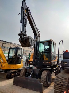 Original 6 Ton Hydraulic Excavator Hyundai Robex 60W-7 Second Hand <b>Small</b> <b>Wheel</b> with Motor Pump 60W-8 60W-9 Used <b>Wheel</b> Excavator - Product Image 2