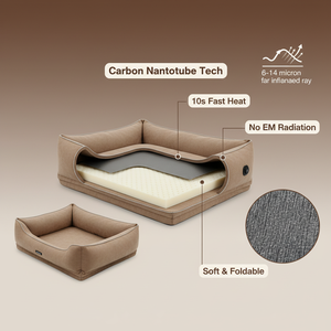 Карбоновая нанотрубчатая грелка для животных |   Интеллектуальная 3-ступенчатая регулировка температуры |   Энергосберегающая, безопасная, машинная стиркаемая лежанка для собак - Product Image 4