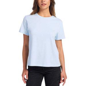 Camiseta de Mujer de Algodón 100% Ecológica, Superventas de Verano, Manga Corta de Alta Calidad, Servicio OEM - Product Image 1