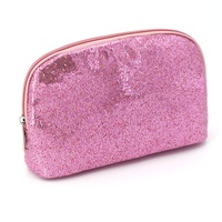Sac à paillettes pour maquillage rose brillant, nouvelle mode, pochette de luxe pour cosmétique, sacs cadeaux à fermeture éclair pour filles