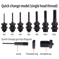 Accessoire de tirage pour pistolet à rivets pneumatique Rocol en acier inoxydable M6M8M10K3K4K12, tête de pistolet et capuchon de tirage