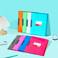 Carpeta de presentación FUDEK A4 PP con forma de cuchillo cubierta de informe de clip colorido