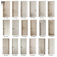 Portes intérieures/extérieures en polymère moderne et en bois massif APT, surface finie imperméable pour usage domestique et commercial