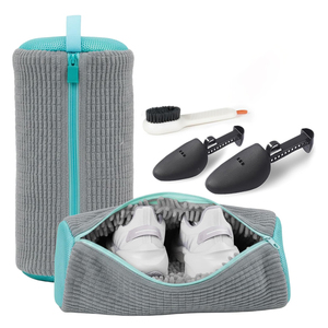 Protection durable en maille avec fermeture éclair 360 °   Sac de lavage pour chaussures réutilisable, nettoyage en profondeur, <span class=keywords><strong>2</strong></span> pièces, convient à tous les types de chaussures - Product Image 5