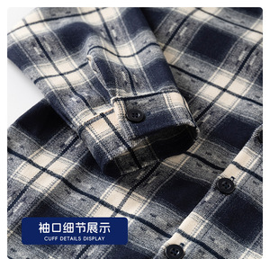 <span class=keywords><strong>Chemise</strong></span> à manches longues à col rabattu pour garçon, à <span class=keywords><strong>carreaux</strong></span> noirs <span class=keywords><strong>et</strong></span> rouges, printemps 2026 - Product Image 6