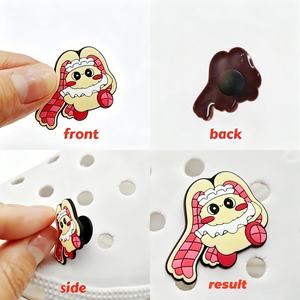 Accessoires <span class=keywords><strong>de</strong></span> décoration <span class=keywords><strong>de</strong></span> chaussures BLIMTOO Co-Brand Kawaii rose et <span class=keywords><strong>noir</strong></span> pour filles et enfants, épingles à chaussures DIY, boucles pour sabots, breloques <span class=keywords><strong>de</strong></span> chaussures en PVC à motif <span class=keywords><strong>de</strong></span> dessin animé - Product Image 5