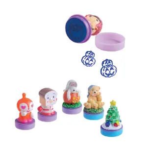 Kid Cute Self Ink Rolling Inking Desktop Pocket Ink Stamps