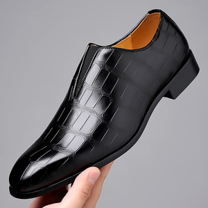 <b>Height</b> <b>Increasing</b> Casual Driving Business PU Snake Leather Breathable Loafers Comfortable Classic Low Cut Formal Autumn Dress - Product Image 4