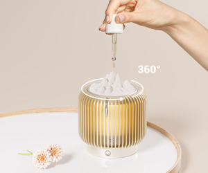 Hương liệu tinh dầu đá khuếch tán núi lử<span class=keywords><strong>a</strong></span> với loa bluetooth, khuếch tán hương thơm ánh sáng ban đêm Bluetooth loa - Product Image 3
