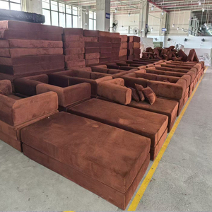 Kompresli Kanepe Yatak Takımı Kutuda Kumaş Vakumlu Rulo Paketlenmiş Yüksek Yoğunluklu Sünger Özel Renkler Oturma Odası İçin Modüler OEM Fabrika - Product Image 4