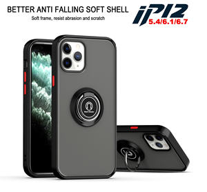 LeYi PC TPU Transparent Clair Dur Acrylique Handphone Shell Couverture Hybride Anneau Téléphone Portable Retour Cas pour <span class=keywords><strong>iPhone</strong></span> <span class=keywords><strong>12</strong></span> 17 - Product Image 3