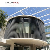 Lames de ventilation verticales décoratives en alliage d'aluminium, panneau à lamelles réglables, légères, durables, économie d'énergie, OEM ODM